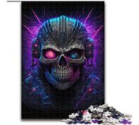 Rompecabezas de 1000 Piezas de Madera con diseño de Calavera Punk, Año Nuevo, Ideal para Fiestas de 50x75cm Juego de ingenio para Adolescentes