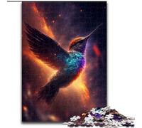 Rompecabezas de 1000 Piezas de Madera con diseño de colibrí Estrellado,Ideal para decoración del hogar y la Oficina, cumpleaños,50x75cm,Fiesta de cumpleaños para Hombres y Mujeres