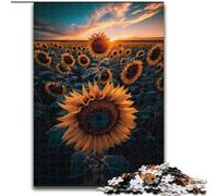 Rompecabezas de 1000 Piezas de Madera con diseño de Girasol Espacial navideño Obra de Arte humorística 50x75cm Un Regalo Ideal para Navidad o cumpleaños