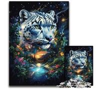 Rompecabezas de 1000 Piezas de Madera con diseño de Leopardo de la Jungla, un desafío para Adolescentes, Ideal para una Noche de Juegos en Familia, 50x75cm