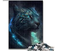 Rompecabezas de 1000 Piezas de Madera con diseño de Leopardo mágico,Ideal para decoración del hogar y la Oficina, cumpleaños,Fiesta de cumpleaños de 50x75cm para Hombres y Mujeres