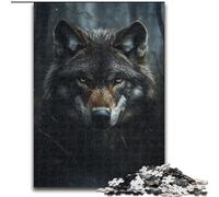 Rompecabezas de 1000 Piezas de Madera con diseño de Lobo Salvaje Un desafío para Adolescentes y una Divertida Noche de Juegos en Familia Tamaño 50x75cm