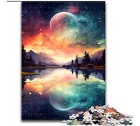 Rompecabezas de 1000 Piezas de Madera con diseño de Paisaje fantástico Un desafiante Rompecabezas para Hacer tú Mismo Familiar o Decorativo 1000 Piezas(50x75cm)