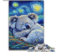 Rompecabezas de 1000 Piezas de Madera con diseño de Perezoso en el Cielo Nocturno Juego Interactivo Familiar Apto para Mayores de 14 años 50x75cm Juego de ingenio