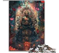 Rompecabezas de 1000 Piezas de Madera con Estatua de Buda, Padres, Parejas y Amigos a Partir de 14 años, 50x75cm, Ideal para una Noche de Juegos en Familia
