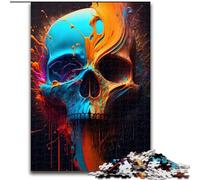 Rompecabezas de 1000 Piezas de Madera con Forma de Calavera para Adultos, Ideal para el hogar, 50x75cm, Ideal para la Familia, un desafío Mental Adolescentes