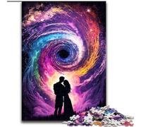 Rompecabezas de 1000 Piezas de Madera con temática de Black Hole Romance, Ideal para divertirse en Familia en cumpleaños y Navidad 50x75cm Actividad para Adultos y familias Regalo de decoración
