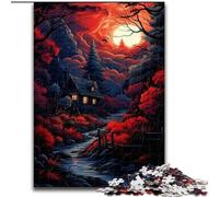 Rompecabezas de 1000 Piezas de Madera con un Colorido Paisaje Extraterrestre Padres,Parejas y Amigos Edad Recomendada: 14+ 50x75cm Una Divertida Actividad para una Noche de Juegos