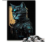Rompecabezas de 1000 Piezas de Madera con un Gato Adorable Padres, Parejas y Amigos Edad Recomendada: 14+ 50x75cm Una Divertida Actividad para una Noche de Juegos en Familia