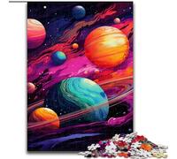 Rompecabezas de 1000 Piezas de Madera con un Universo Colorido Padres, Parejas y Amigos A Partir de 1000 Piezas(50x75cm)