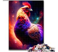 Rompecabezas de 1000 Piezas de Madera de Gallo, navideño, Obra de Arte humorística, 50x75cm, Ideal para cumpleaños, Navidad, Halloween
