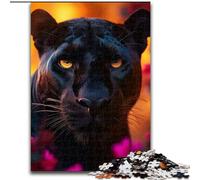 Rompecabezas de 1000 Piezas de Madera de Pantera Negra Colorida, Divertido Juego de ingenio para Adolescentes, Fiestas, 50x75cm