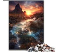 Rompecabezas de 1000 Piezas de Madera Dragon Falls, Idea decoración del hogar 50x75cm para Adolescentes y familias, Ideal para un desafío Intelectual