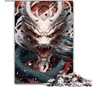 Rompecabezas de 1000 Piezas de Madera King Fantasy Dragon, tamaño 50x75cm, un desafiante Rompecabezas para Adolescentes y una Divertida Noche de Juegos en Familia.