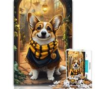 Rompecabezas de 1000 Piezas de Magic Corgi para Adultos, un desafío difícil y antiestrés, Toda la Familia (38x26cm)