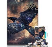 Rompecabezas de 1000 Piezas de Magic Crow para Adultos, Ideal para aliviar el estrés y Pasar el rato en casa, con póster y Hoja de Trivia a Juego (50x75cm)