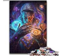 Rompecabezas de 1000 Piezas de Mago Elemental de cartón para Adultos, tamaño 26x38cm, Ideal para decoración y Regalo de acertijos.