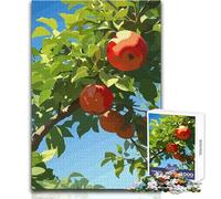 Rompecabezas de 1000 Piezas de Manzano con Manzanas Rojas maduras, Ideal para el Desarrollo cognitivo, celebración, tamaño 38x26cm