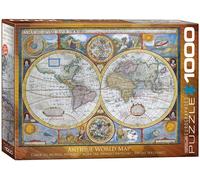 Rompecabezas De 1000 Piezas De Mapa Mundial Antiguo 680Mm X 480Mm