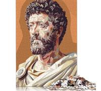 Rompecabezas de 1000 Piezas de Marco Aurelio, Rompecabezas de Baja poligonización, Rompecabezas para Adultos, Juego Educativo, Juguetes educativos, Regalos (75 x 50 cm)