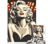 Rompecabezas de 1000 Piezas de Marilyn Monroe Pop Art para decoración del hogar Juegos Juego práctico difícil y desafiante tamaño 50x75cm
