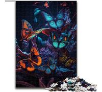 Rompecabezas de 1000 Piezas de Mariposa Espacial para Adultos, Hecho de Madera, Ideal para Regalar en Navidad, cumpleaños, Halloween, Humor y Detalles de 50x75cm