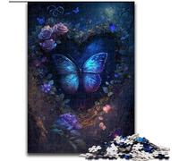 Rompecabezas de 1000 Piezas de Mariposas de Madera, Divertido Rompecabezas para el hogar, 50x75cm, Ideal para Adolescentes, Fiestas
