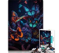 Rompecabezas de 1000 Piezas de Mariposas espaciales para Adolescentes Juguetes educativos Juegos antiestrés colección de Artistas Bellas Artes (26x38cm)