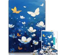 Rompecabezas de 1000 Piezas de Mariposas, Pintura al óleo, Rompecabezas para Adultos, 1000 Piezas, Entrena tu Cerebro y Tus Manos, Regalo para Amigos y Familiares, 26x38cm