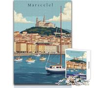 Rompecabezas de 1000 Piezas de Marscelel Paisaje Urbano con veleros para Adultos Actividad Inteligente para Jugar y Aprender sincero para Celebrar Tamaño 50x75cm