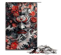Rompecabezas de 1000 Piezas de máscaras japonesas Antiguas para Adultos Rompecabezas de Madera Juego desafiante 1000 Piezas (75 x 50 cm)