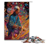 Rompecabezas de 1000 Piezas de Master of Chi Regalo para Adultos Lista de Deseos navideña con Papá Noel para Adolescentes de 14 años en adelante 75x50cm