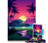 Rompecabezas de 1000 Piezas de Maui,Hawái,Arte pixelado,articulación precisa,Divertido,Juguete para ejercitar la Mente,Tiempo de Juego Tranquilo,Pieza de Arte navideña (38x52cm)