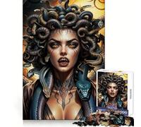 Rompecabezas de 1000 Piezas de Medusa Gorgona Furiosa para Adolescentes Un Regalo Memorable y Divertido (38x52cm)