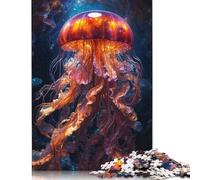 Rompecabezas de 1000 Piezas de Medusas en Flor para Rompecabezas de cartón, Juguetes educativos, Regalos navideños, 1000 Piezas (75 x 50 cm)