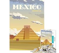Rompecabezas de 1000 Piezas de México para Juego Educativo Juguete desafiante para Juegos educativos Regalo de desafío difícil para cumpleaños tamaño 38x52cm