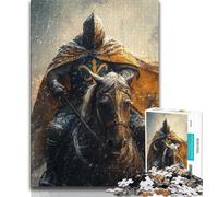 Rompecabezas de 1000 Piezas de Mighty Medieval Knight para Adolescentes Diversión Familiar Toda la Familia 50x75cm