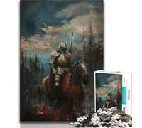Rompecabezas de 1000 Piezas de Mighty Medieval Knight para Adolescentes, Juegos educativos y decoración del hogar Regalos para Toda la Familia (38x26cm)