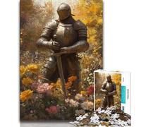 Rompecabezas de 1000 Piezas de Mighty Medieval Knight para Adolescentes, Juguete Educativo Intelectual y Relajante, Regalo de Amigo Secreto (38x26cm)