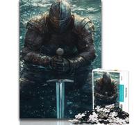 Rompecabezas de 1000 Piezas de Mighty Medieval Knight para Adolescentes Un Juego desafiante para Disfrutar en Familia con Piezas aleatorias Que encajan Perfectamente (38x26cm)