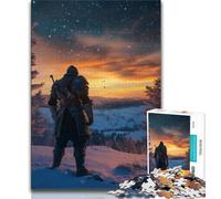 Rompecabezas de 1000 Piezas de Mighty Medieval Knight para Adultos Ejercita el Cerebro Juguetes adictivos para Cultivar la Paciencia Una Obra de Arte (38x26cm)