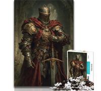 Rompecabezas de 1000 Piezas de Mighty Medieval Knight para Adultos Un Juego Educativo Divertido y Divertido para cumpleaños (38x26cm)