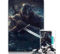 Rompecabezas de 1000 Piezas de Mighty Medieval Knight para Adultos y Adolescentes Disfruta de Tus Vacaciones en casa con Piezas aleatorias y Totalmente entrelazadas (38x26cm)