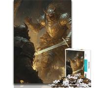 Rompecabezas de 1000 Piezas de Mighty Medieval Knight para Adultos y Adolescentes, Juguete Educativo Intelectual y Relajante, Regalo de Amigo Secreto (38x26cm)