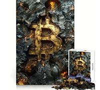 Rompecabezas de 1000 Piezas de minería de Rocas y Bitcoin para Adolescentes Rompecabezas Inteligente, Juguete para Pensar, Tiempo de relajación, Corte Limpio, Regalo para Festivales (50x75cm)