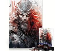 Rompecabezas de 1000 Piezas de mitología nórdica para Adultos Ideal para Mejorar la Memoria Un pasatiempo Relajante Corte Firme Fiestas (50x75cm)