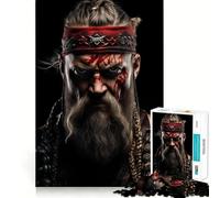 Rompecabezas de 1000 Piezas de mitología vikinga para Adolescentes Juego Que estimula el Cerebro Encaja Perfectamente sin Huecos Actividad Relajante para Grupos en Interiores (38x52cm)