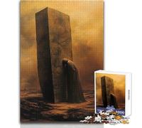 Rompecabezas de 1000 Piezas de Monolith, Figura Solitaria, Relajante, Tranquilo, Corte preciso, Juguete de Juego, tamaño 50x75cm