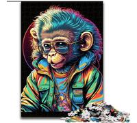 Rompecabezas de 1000 Piezas de Monos neón para Adolescentes, un Regalo desafiante y difícil para Toda la Familia (50x75cm)