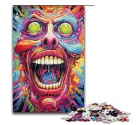 Rompecabezas de 1000 Piezas de Monstruo Psicodélico Colorido para Adultos Regalo Ideal para Adolescentes de 14 Años o Más (75 x 50 cm)